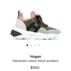 Hogan Interaction Colour-Block Sneakers